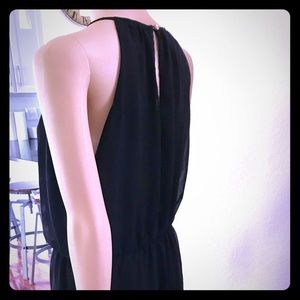Elegant Sheer Black Maxi Sundress
